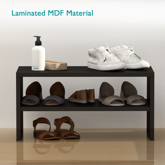 New Premium Quality Wooden Shoe Rack, Stack-able Chappal rack, Entrance Shoes organizer, Multi-Functional Rack Versatile Stackable Organizer for Shoes, Chappal , Sandal , Wooden Storage & Closet Shoe Shelf, 9 Pair Enginered Wood Open Shoe Rack with Shelf