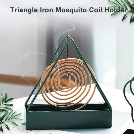2 Pcs Moquito Refill Coil stand Triangle Anti-scald Mosquito Coil Stand Wax Melt Burner