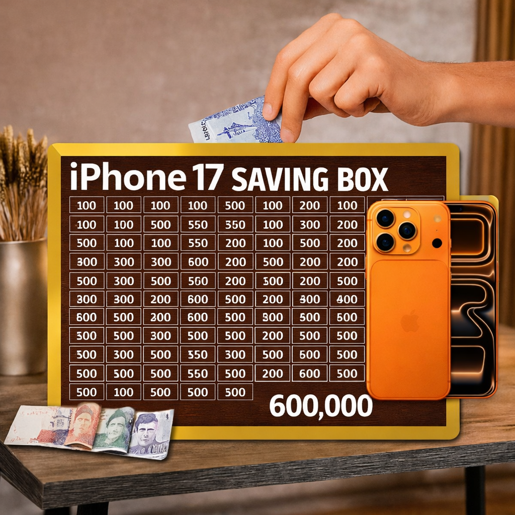 Daily Cash Saving Challenge tracker Box