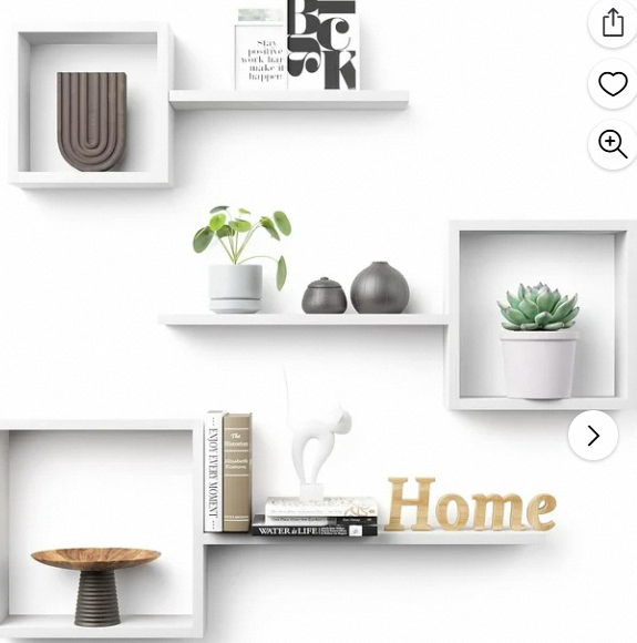 6 Piece Square Cubby Shelf - Floating Wall Shelves – Wall Shelves - Create An Eye-Catching Accent On Your Wall With This Mounted Shelving Unit