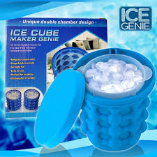 Ice Cube Maker Machine Space Saving Soft Silicone Ice Genie Ice Cube Maker