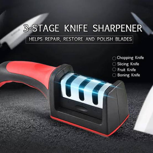 Knife sharpner 3 stage steel sharpner