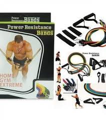 Home GYM Extreme Workout Fitness Strength Training Power Resistance Bands